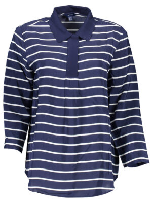 POLO AZUL DE MANGA 3/4 DE MUJER GANT