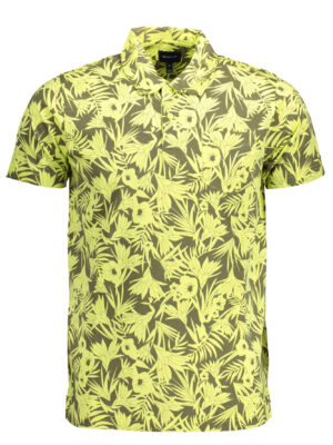POLO AMARILLO DE MANGA CORTA PARA HOMBRE GANT