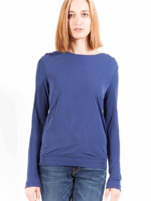 CAMISETA MANGA LARGA MUJER GANT AZUL