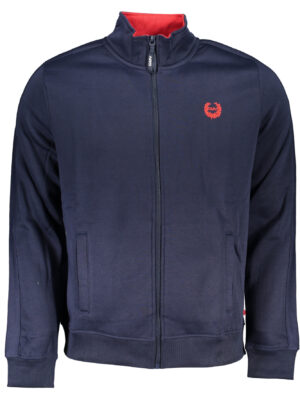 SUDADERA HOMBRE CREMALLERA AZUL GIAN MARCO VENTURI