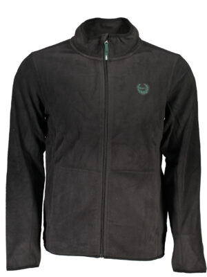 SUDADERA DE HOMBRE NEGRA CON CREMALLERA GIAN MARCO VENTURI
