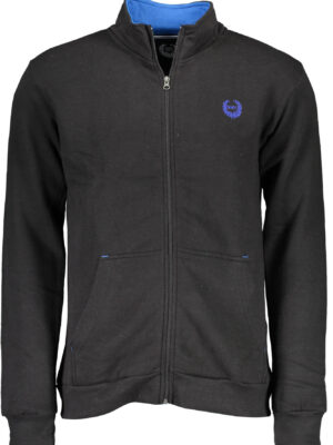 SUDADERA DE HOMBRE NEGRA CON CREMALLERA GIAN MARCO VENTURI