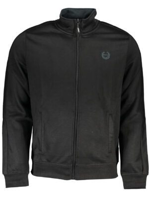 SUDADERA DE HOMBRE NEGRA CON CREMALLERA GIAN MARCO VENTURI