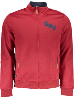SUDADERA DE HOMBRE ROJA CON CREMALLERA GIAN MARCO VENTURI