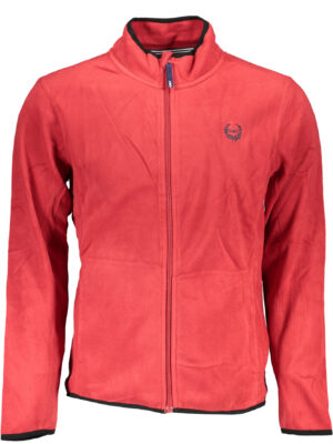 SUDADERA DE HOMBRE ROJA CON CREMALLERA GIAN MARCO VENTURI