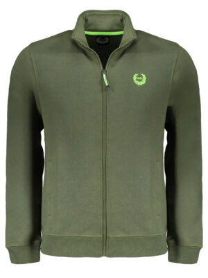 SUDADERA DE HOMBRE CON CREMALLERA VERDE GIAN MARCO VENTURI