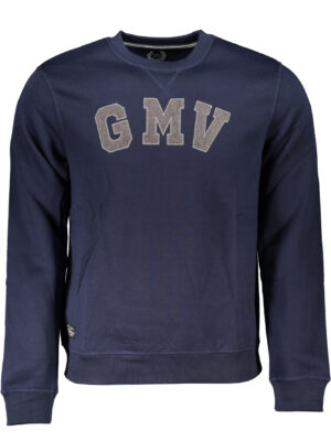 SUDADERA AZUL SIN CREMALLERA GIAN MARCO VENTURI HOMBRE