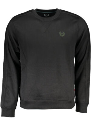 SUDADERA DE HOMBRE NEGRA SIN CREMALLERA GIAN MARCO VENTURI