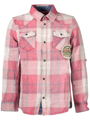 CAMISA GUESS JEANS MANGA LARGA NIÑOS ROJA