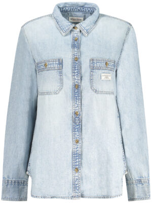 CAMISA MANGA LARGA GUESS JEANS MUJER AZUL