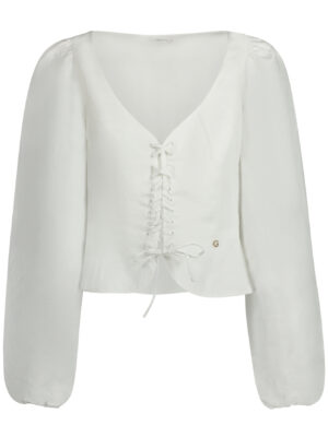 CAMISA GUESS JEANS MANGA LARGA MUJER BLANCA