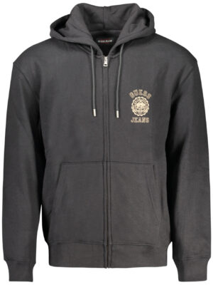 SUDADERA CON CREMALLERA PARA HOMBRE GUESS JEANS NEGRA