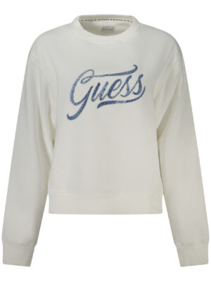 SUDADERA GUESS JEANS SIN CREMALLERA MUJER BLANCA