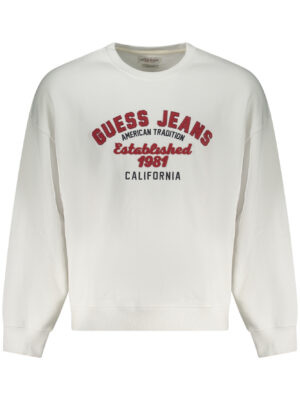 SUDADERA GUESS JEANS SIN CREMALLERA HOMBRE BLANCA