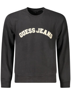 SUDADERA GUESS JEANS SIN CREMALLERA HOMBRE NEGRA