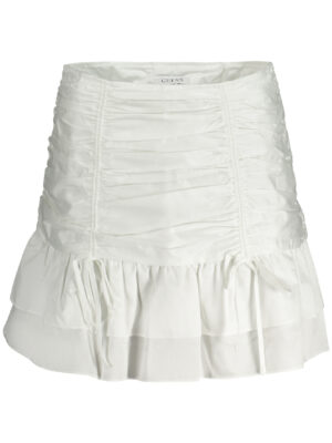 FALDA CORTA GUESS JEANS MUJER BLANCA