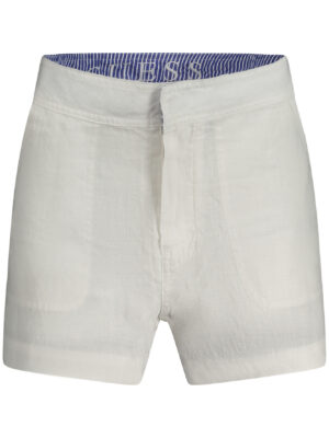 PANTALONES CORTOS GUESS JEANS MUJER BLANCO