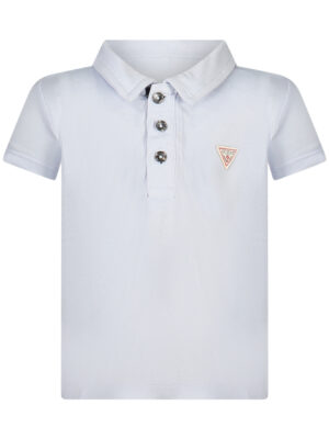 POLO GUESS JEANS MANGA CORTA NIÑO AZUL