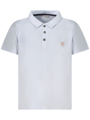 POLO GUESS JEANS MANGA CORTA NIÑO AZUL