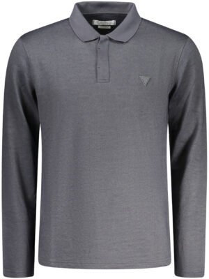POLO MANGA LARGA GUESS JEANS HOMBRE NEGRO