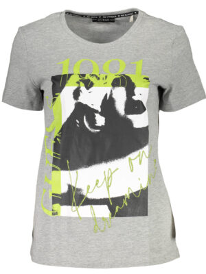 CAMISETA MANGA CORTA MUJER GUESS JEANS GRIS