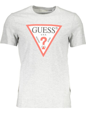 CAMISETA DE MANGA CORTA GUESS JEANS HOMBRE GRIS