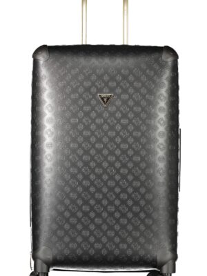 Maleta con ruedas grande para mujer Guess Jeans, color negro