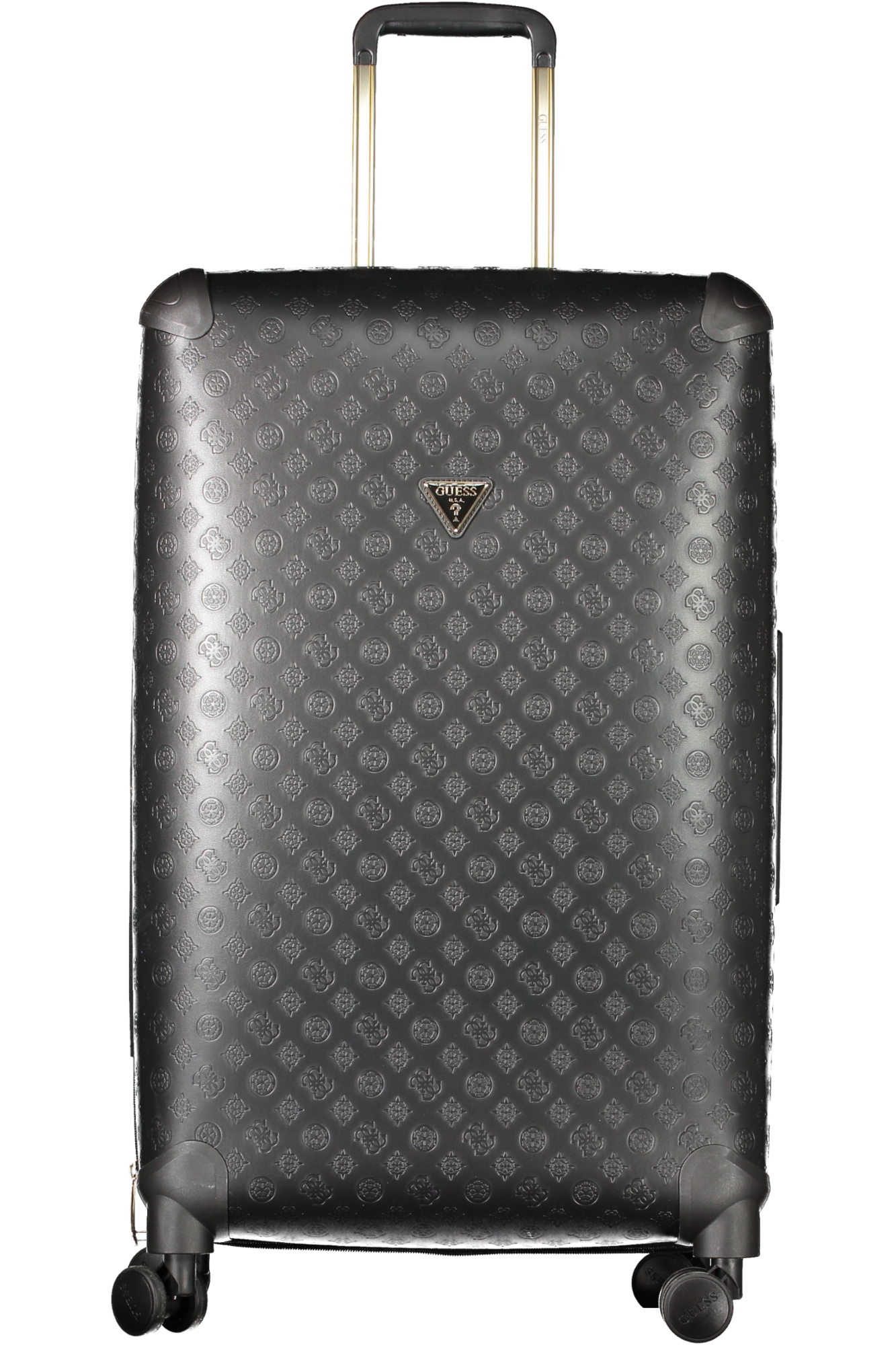 Maleta con ruedas grande para mujer Guess Jeans, color negro