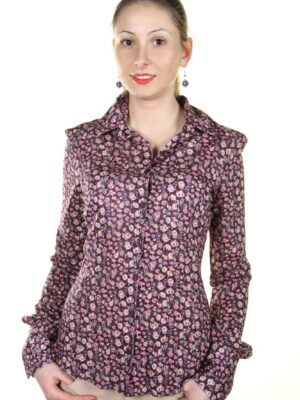 Camisa de manga larga Holiday Inn para mujer, color morado