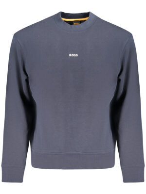 SUDADERA AZUL CON CREMALLERA HUGO BOSS PARA HOMBRE
