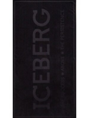 TOALLA DE PLAYA NEGRA ICEBERG PARA HOMBRE