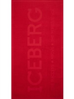 TOALLA DE PLAYA ROJA ICEBERG PARA HOMBRE