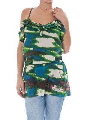 CAMISETA DE MUJER JOHN GALLIANO VERDE