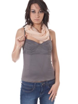 JOHN GALLIANO TOP MUJER GRIS