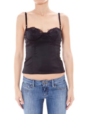 JOHN GALLIANO TOP MUJER NEGRO
