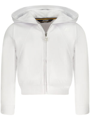 SUDADERA CON CREMALLERA K-WAY PARA NIÑAS BLANCA