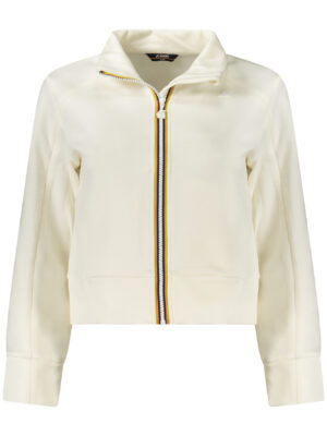 SUDADERA CON CREMALLERA MUJER K-WAY BLANCA