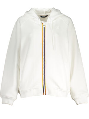 SUDADERA MUJER K-WAY CREMALLERA BLANCO