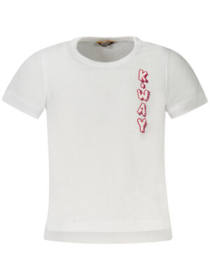 CAMISETA MANGA CORTA K-WAY NIÑA BLANCA