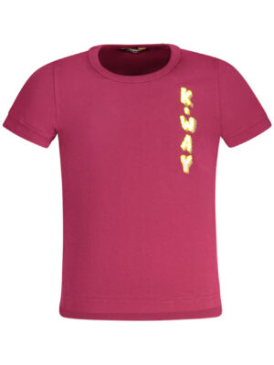 CAMISETA K-WAY MANGA CORTA NIÑA MORADA