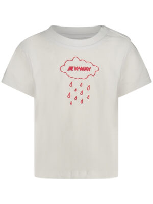 CAMISETA MANGA CORTA K-WAY NIÑO BLANCA