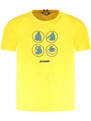 CAMISETA MANGA CORTA K-WAY NIÑO AMARILLA