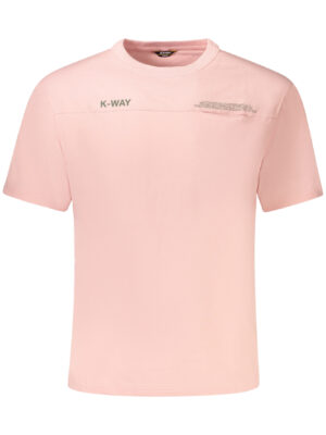 CAMISETA MANGA CORTA K-WAY HOMBRE ROSA
