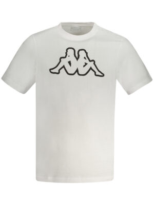 CAMISETA MANGA CORTA KAPPA HOMBRE BLANCA