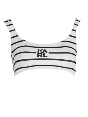 KARL LAGERFELD BEACHWEAR BAÑADOR TOP MUJER BLANCO