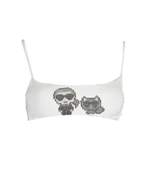 KARL LAGERFELD BEACHWEAR TOP DE BAÑADOR MUJER BLANCO