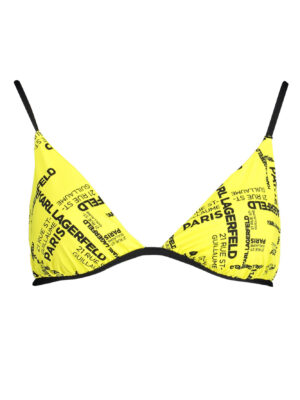 KARL LAGERFELD BEACHWEAR TOP DE BAÑADOR MUJER AMARILLO