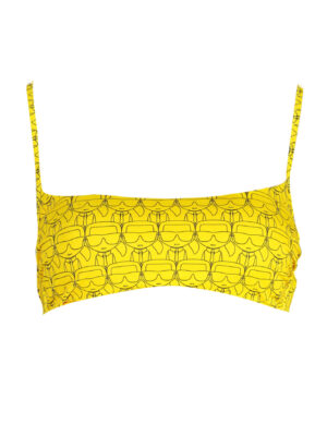 KARL LAGERFELD BEACHWEAR TOP DE BAÑADOR MUJER AMARILLO
