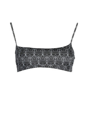 KARL LAGERFELD BEACHWEAR TOP DISFRAZ DE MUJER NEGRO