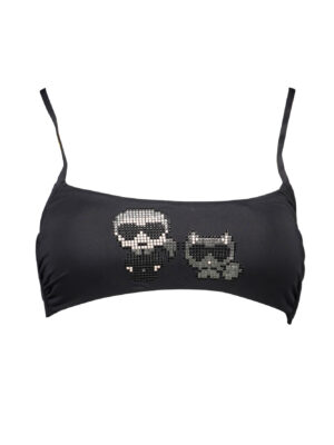 KARL LAGERFELD BEACHWEAR TOP DE BAÑADOR MUJER NEGRO